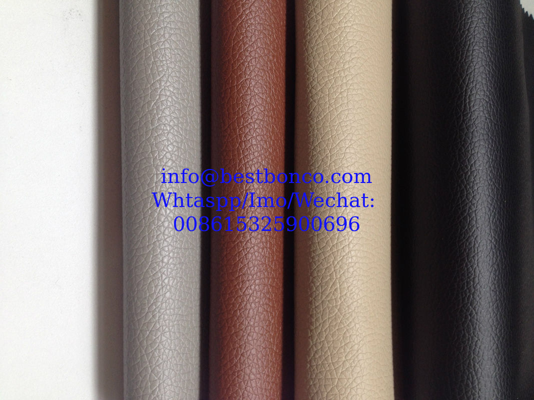 Hot selling small lychee pattern PVC leather luggage sofa car interior 0.6mm leather pu artificial leather