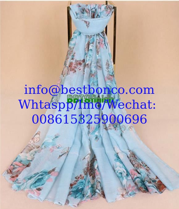 High quality spun polyester voile printing fabric for muslim shawl , scarf , dress, embroidery super fine quality top