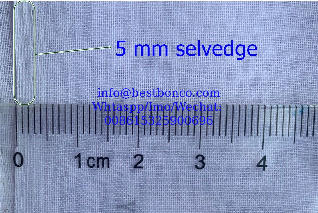 Iranese polyester voile 5mm 7mm selvedge bluish white color for muslim Iran usage