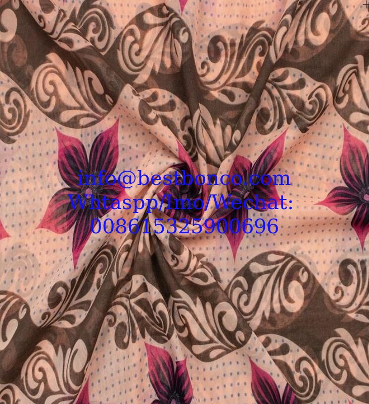 Spun Polyester Voile BBTSfinsh® Brand Screen printing Voile Super Full Twisted 58"