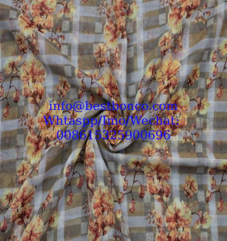 Spun Polyester Voile BBTSfinsh® Brand Screen printing Voile Super Full Twisted 58"
