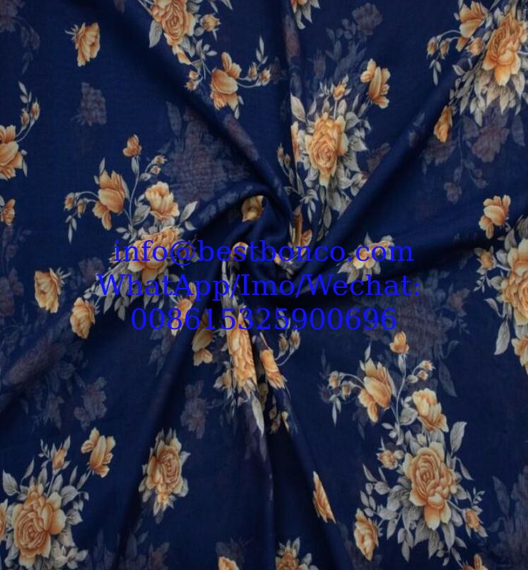 Spun Polyester Voile BBTSfinsh® Brand Digital printing Voile Super Full Twisted 58"