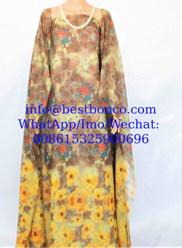 Spun Polyester Voile BBTSfinsh® Brand Body Golden Thread Digital printing Voile Super Full Twisted 58"