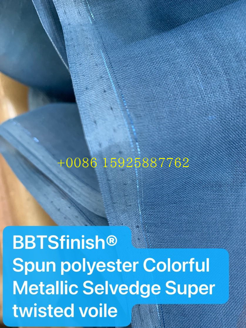 BBTSfinish® Brand Spun polyester voile high quality super twisted voile
