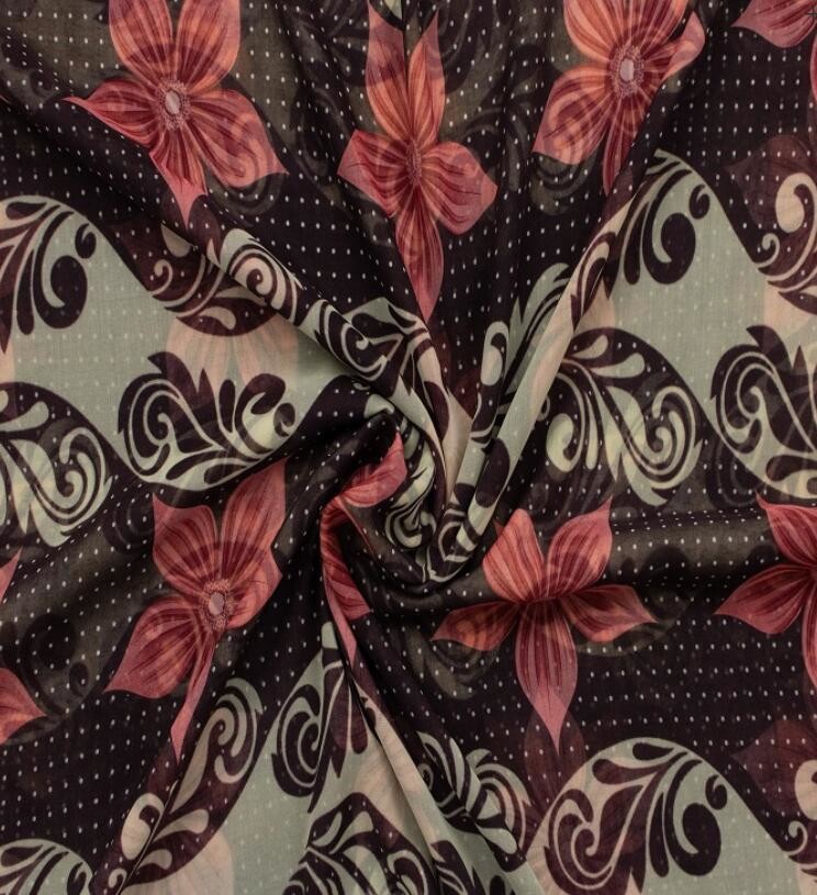 Spun Polyester Voile BBTSfinsh® Brand Screen printing Voile Super Full Twisted 58"