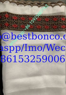 100% Spun Polyester Voile Embroidery Sudan Shoawl Usage White color 36' high quality