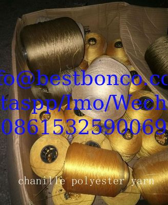 chanille color yarn polyester stocks