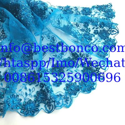 Embroidery Lace fabric wedding fashion high quality for brand garments lace fashion