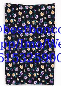 100% Spun Viscose screen pringting fabric fashion design