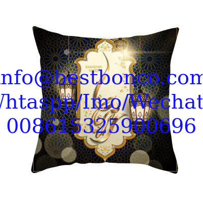 2020 Muslim Halal Ramadan Eid Mubarak Home Decoration Supplies Pillow Sleeve Custom without Pillow