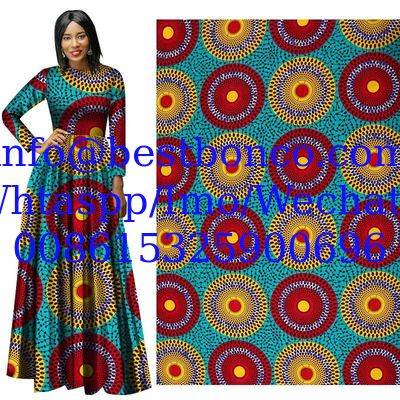 Spring New African Ethnic Clothing Cotton Printed Cloth Amazon Cross-Border Batik Fabric Wholesale