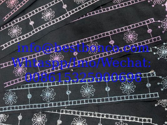 Linen embroidery fashion fabric